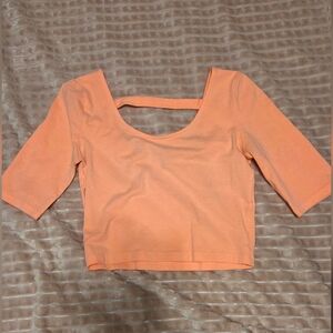Charlotte Russe Peach Crop Top